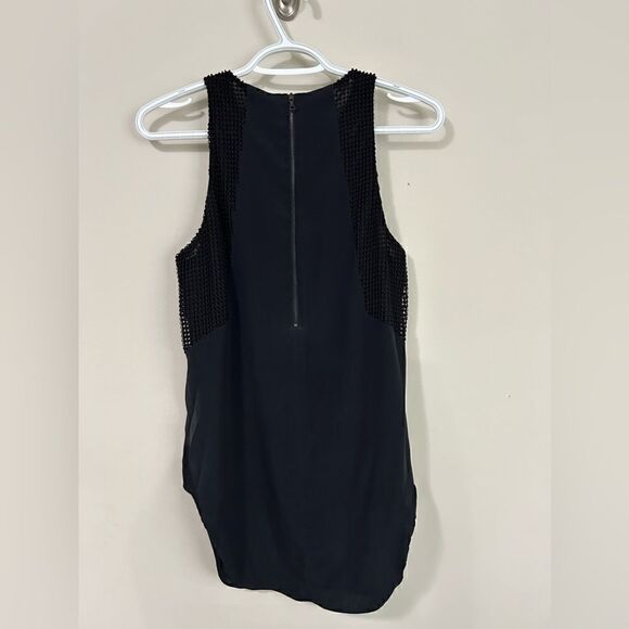 Rag & Bone Black Silk Sleeveless Blouse - Picture 4 of 6
